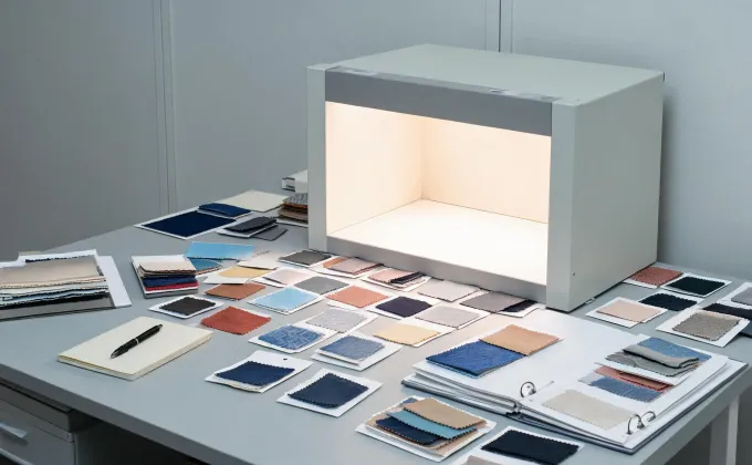 Controlled color review desk