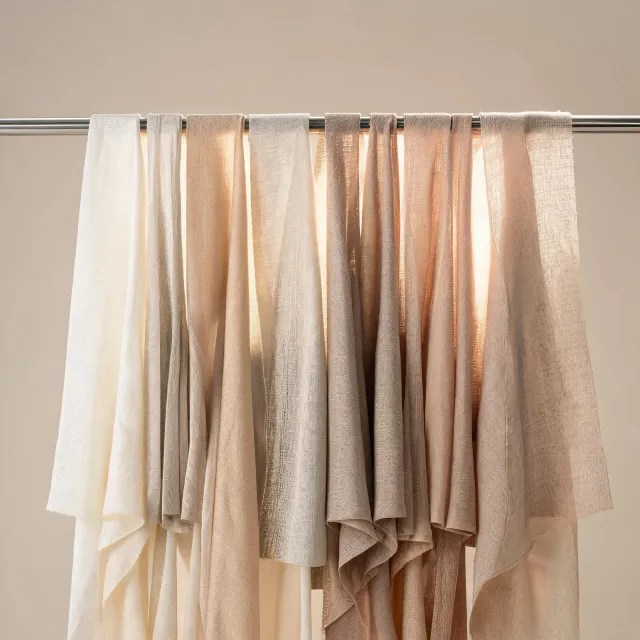 Soft drapery textiles in a hospitality setting