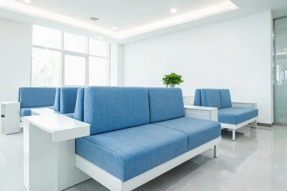 Healthcare waiting area upholstery