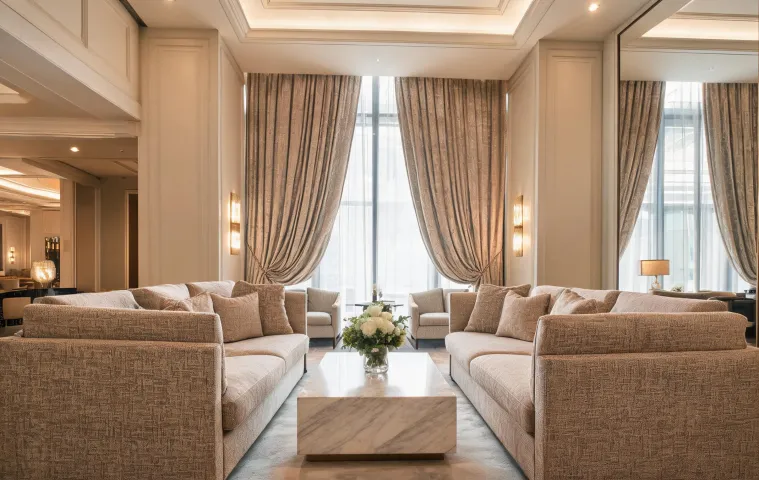 Hospitality lounge textile