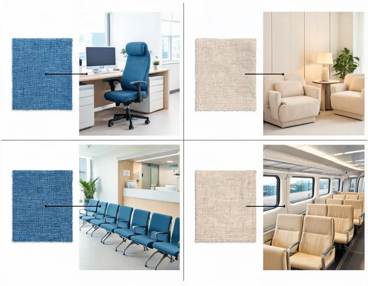 Interior textile applications material board